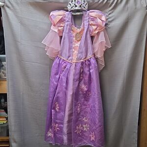 Disney Princess Rapunzel Purple Frills Cosplay Dress  Childs 5/6